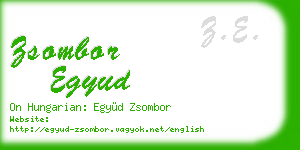 zsombor egyud business card