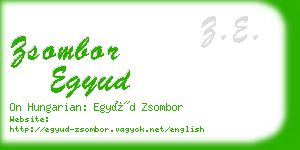 zsombor egyud business card